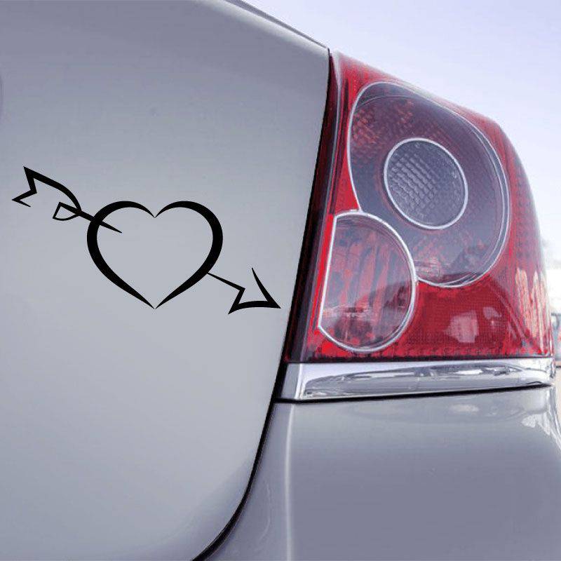 Sticker personnalisé en forme de coeur