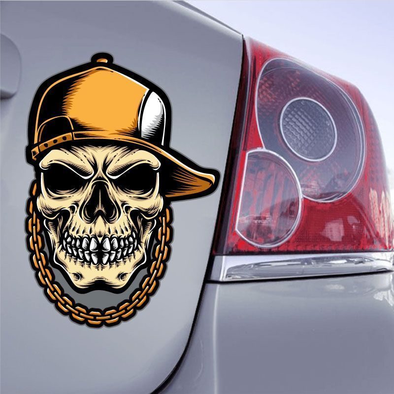 Sticker Gangster Tête De Mort