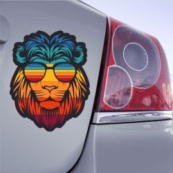 Autocollant Lion Disco