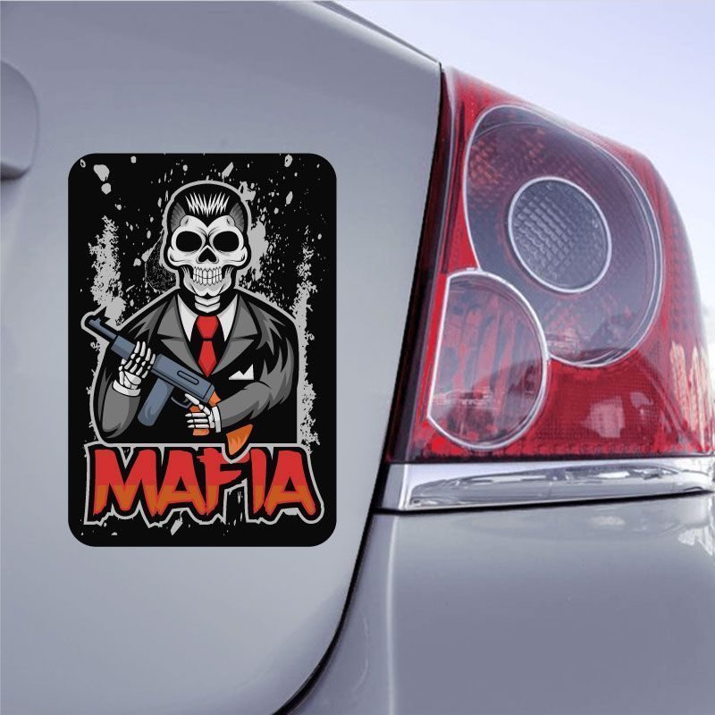 Autocollant Mafia Tête De Mort