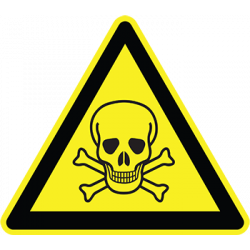  Sticker Panneau Danger Matières Toxiques