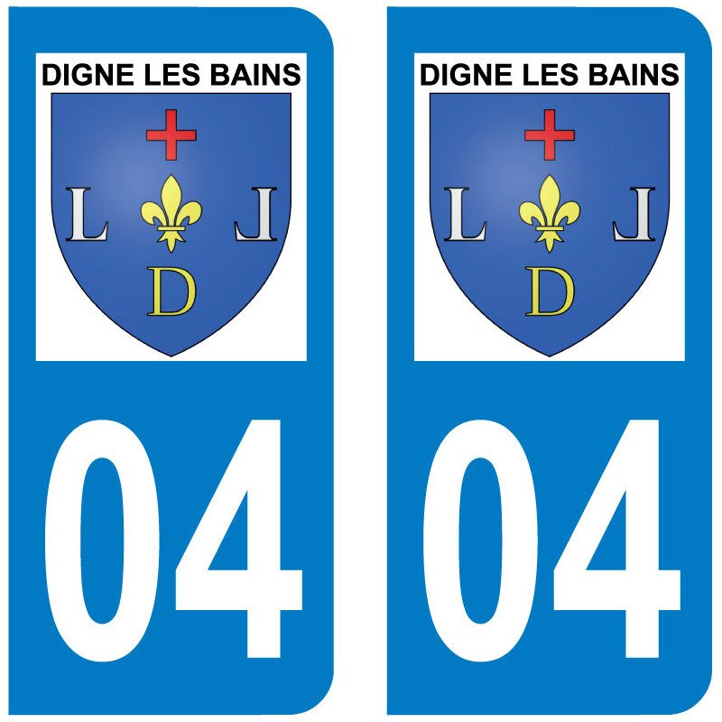 Sticker Plaque Digne-les-Bains 04000 - 1