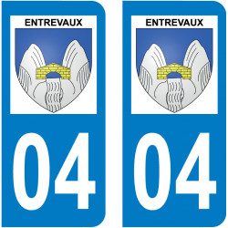 Sticker Plaque Entrevaux 04320 - 1