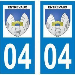 Sticker Plaque Entrevaux 04320 - 2