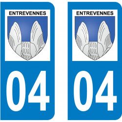 Sticker Plaque Entrevennes 04700 - 1