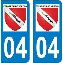 Sticker Plaque Esparron-de-Verdon 04800 - 1