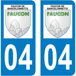 Sticker Plaque Faucon-de-Barcelonnette 04400 - 1