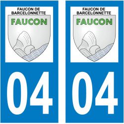 Sticker Plaque Faucon-de-Barcelonnette 04400 - 2