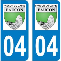 Sticker Plaque Faucon-du-Caire 04250