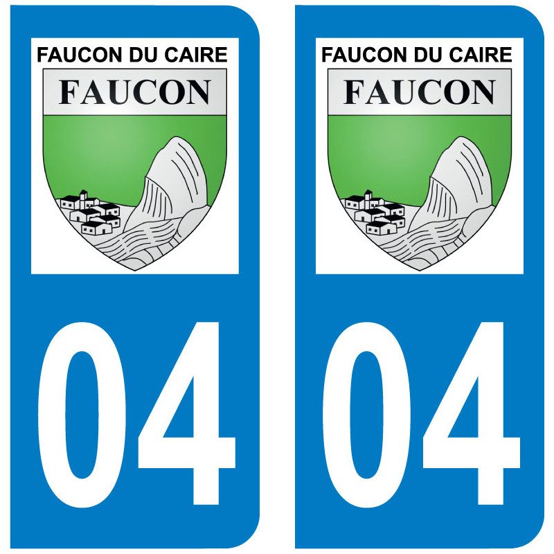 Sticker Plaque Faucon-du-Caire 04250 - 1