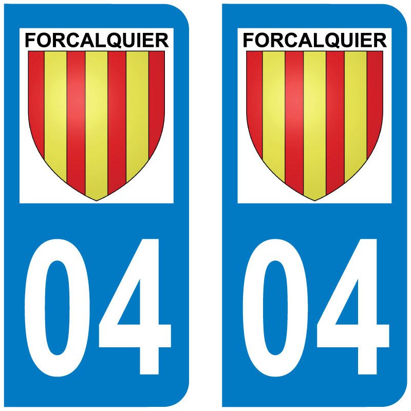 Sticker Plaque Forcalquier 04300 - 1