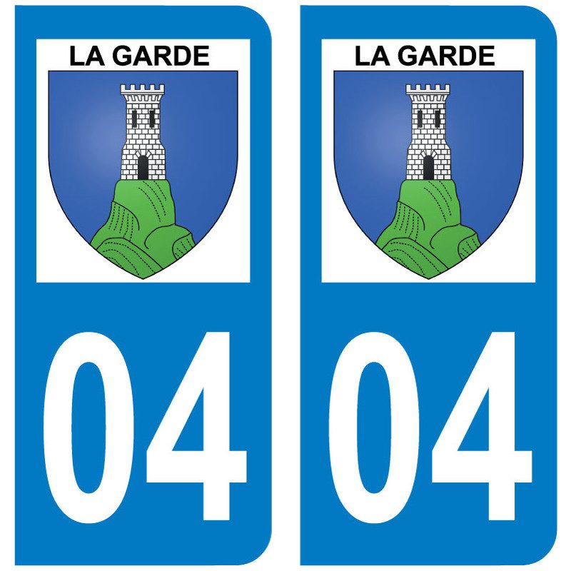 Sticker Plaque La Garde 04120 - 1