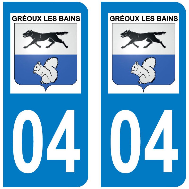 Sticker Plaque Gréoux-les-Bains 04800 - 1