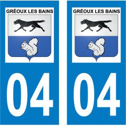 Sticker Plaque Gréoux-les-Bains 04800 - 2