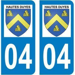 Sticker Plaque Hautes-Duyes 04380 - 1