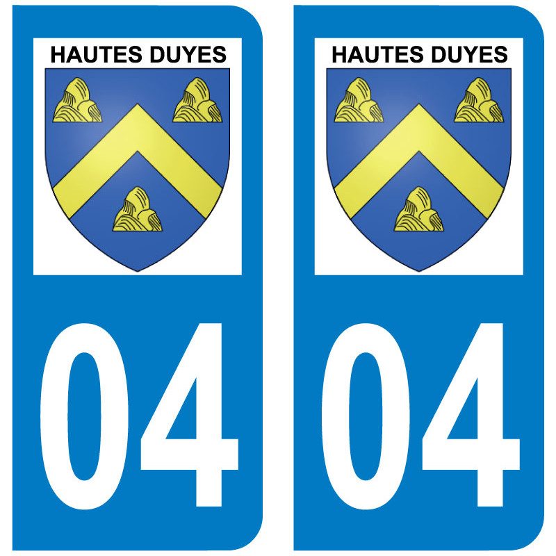 Sticker Plaque Hautes-Duyes 04380 - 1