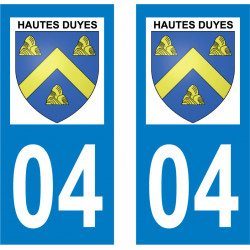 Sticker Plaque Hautes-Duyes 04380 - 2