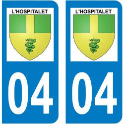 Sticker Plaque L'Hospitalet 04150 - 1