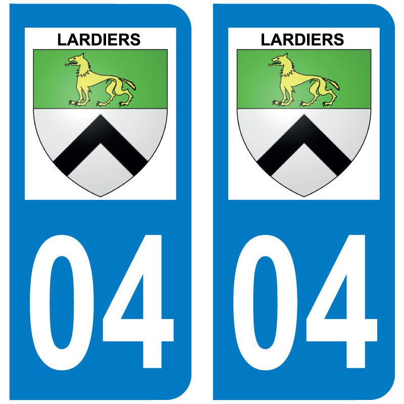 Sticker Plaque Lardiers 04230 - 1