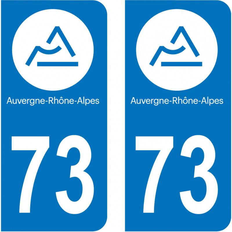 Autocollant Plaque 73 Savoie Autocollant Plaque 73 Savoie