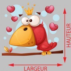 Sticker Oiseau love Deco intérieur - 2