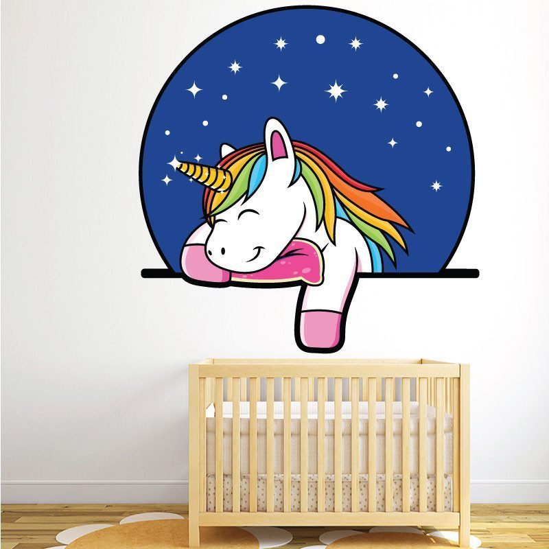 Stickers Licorne - stickers imprimés enfant - décoration chambre