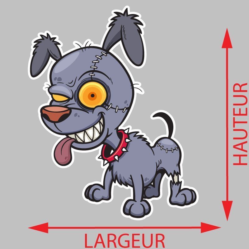 Autocollant Mural Vinyl Zombie Walking Dead - Déco Halloween Horreur - Marque WallPressions