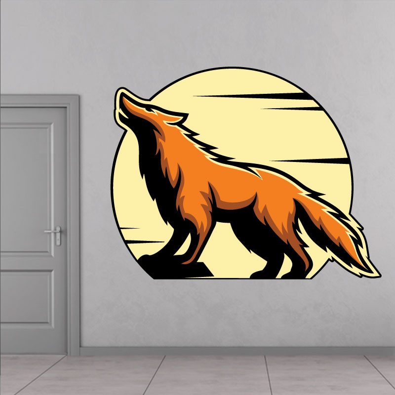 Sticker Loup Deco intérieur - 1
