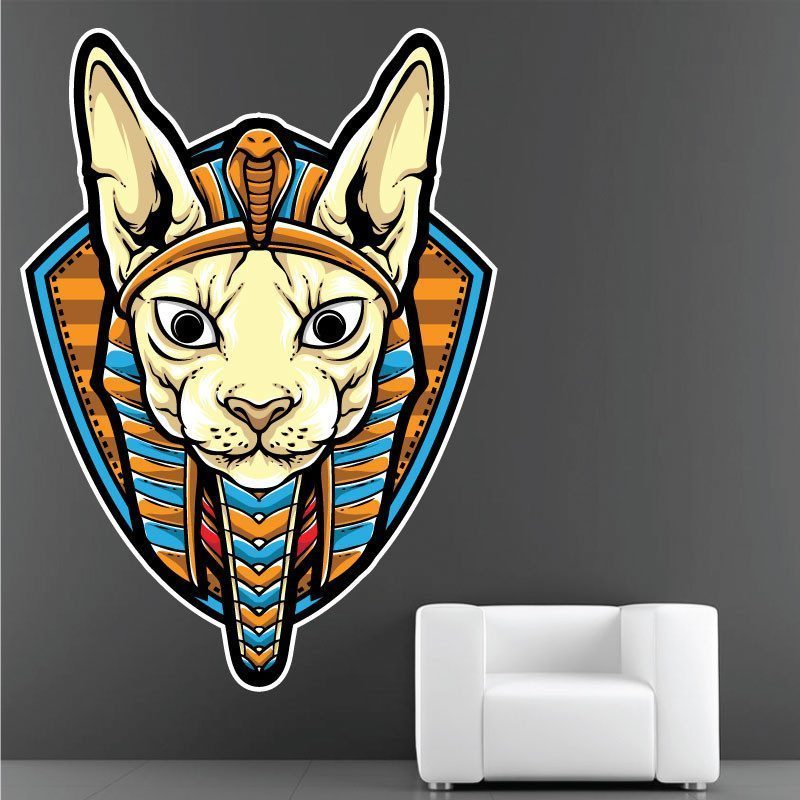 Sticker Chat Egypte Deco intérieur - 1