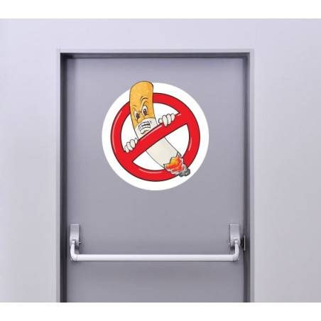 Panneau Interdiction de fumer ISO 7010 avec texte