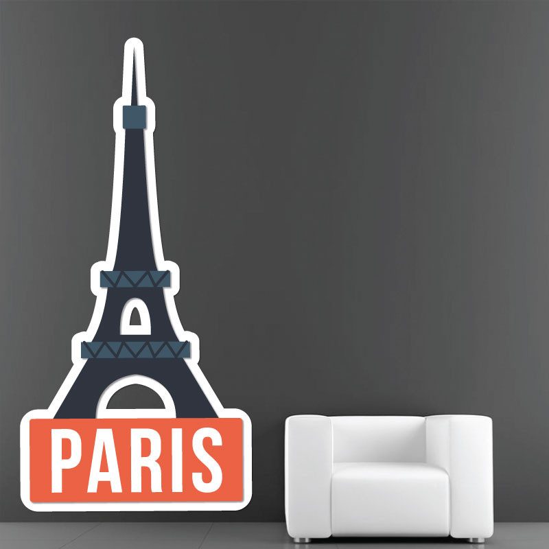 Sticker Paris Deco intérieur - 1