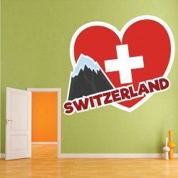 Sticker Switzerland Deco intérieur - 1