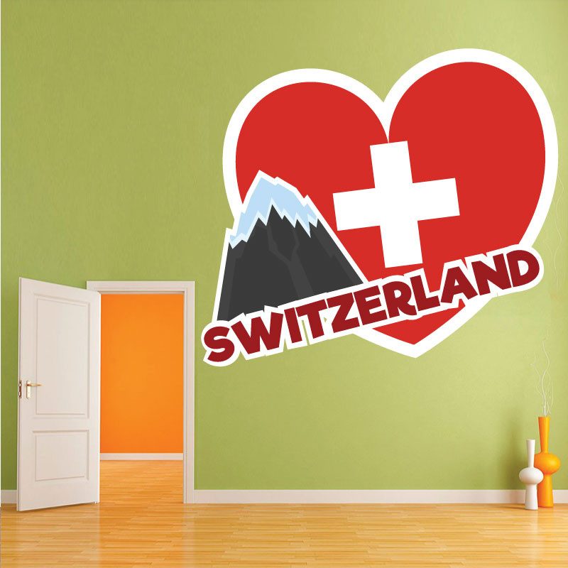 Sticker Switzerland Deco intérieur - 1
