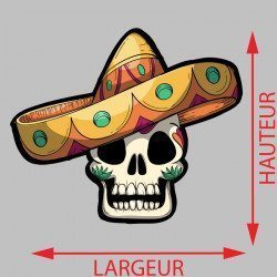 Sticker Calavera Mexicain Deco intérieur - 2