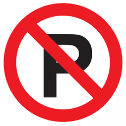  Sticker Panneau Interdiction "Parking interdit"
