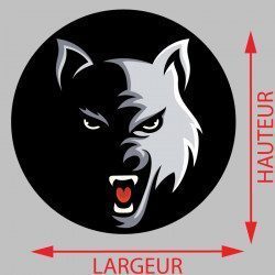 Sticker Logo loup Deco intérieur - 2