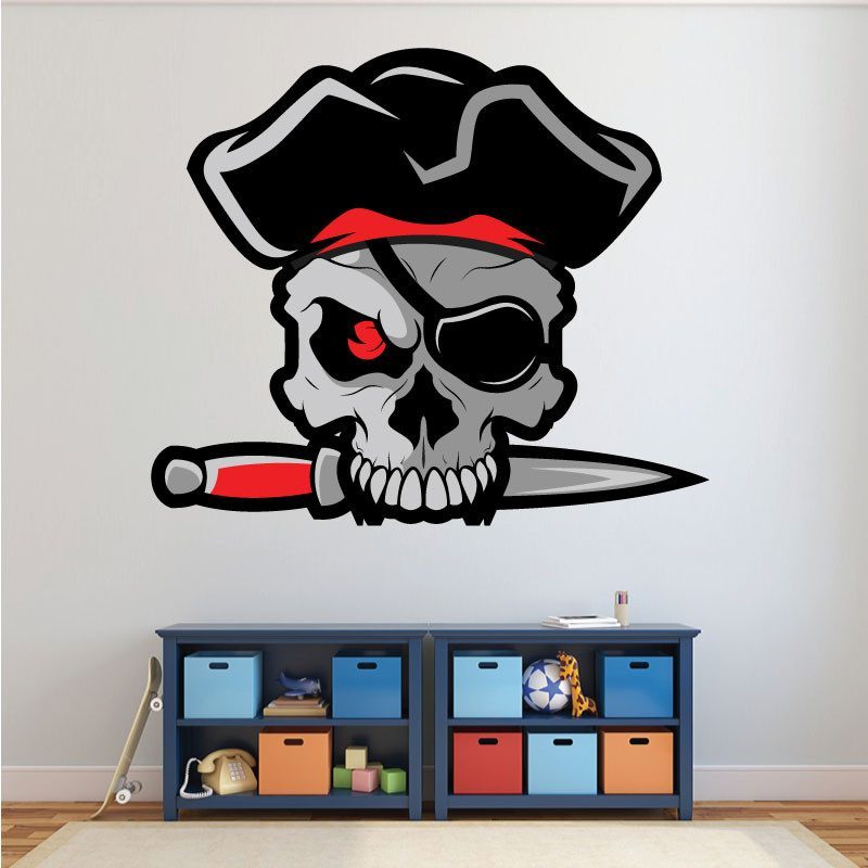 Sticker Skull Pirate Deco intérieur - 2