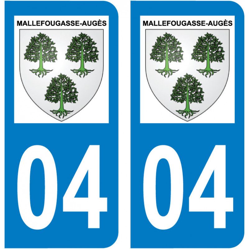 Sticker Plaque Mallefougasse-Augès 04230 - 1