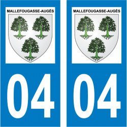 Sticker Plaque Mallefougasse-Augès 04230 - 2