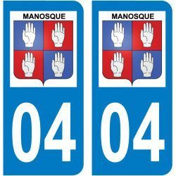 Sticker Plaque Manosque 04100 - 1