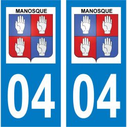 Sticker Plaque Manosque 04100 - 2