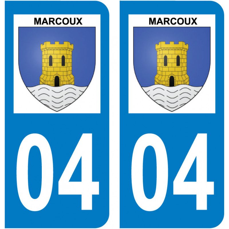 Sticker Plaque Marcoux 04420 - 1