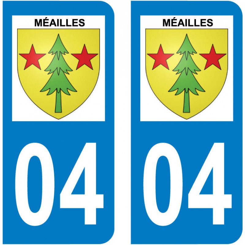 Sticker Plaque Méailles 04240 - 1