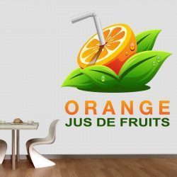 Sticker Orange Jus De Fruits Deco intérieur - 1