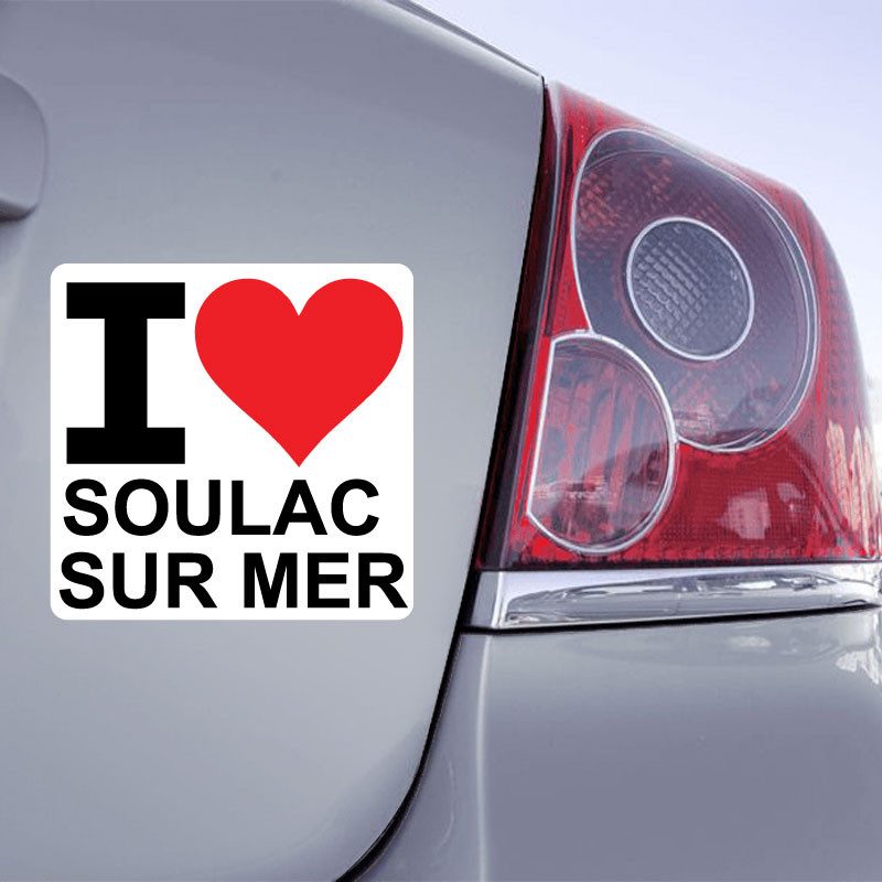 Autocollant I Love Soulac Sur Mer - 1