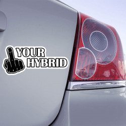 Autocollant Fuck Your Hybrid - 1