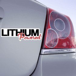 Autocollant Lithium Powered - 1