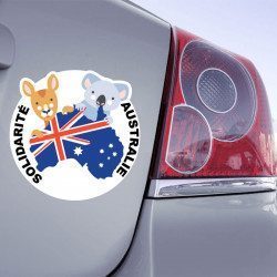 Autocollant Solidarité Australie - 1