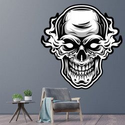 Sticker Skull Smoke Deco intérieur - 1