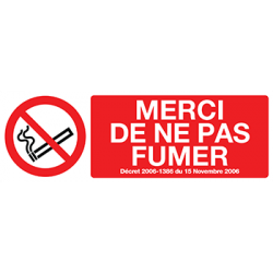  Sticker Panneau Merci De Ne Pas Fumer
